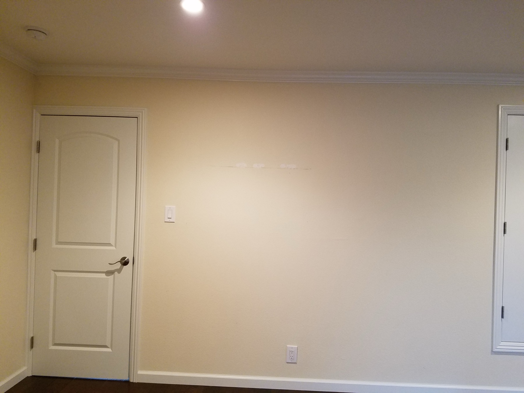 Before — white walls