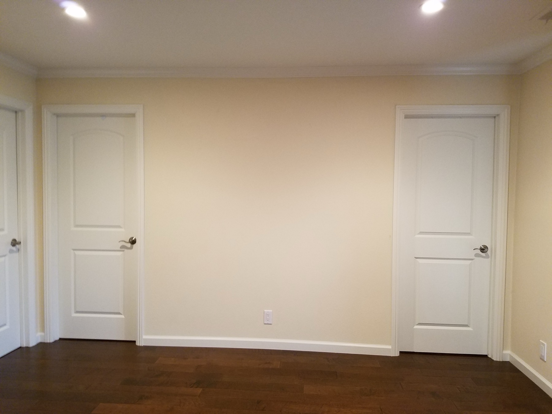 Before — the space